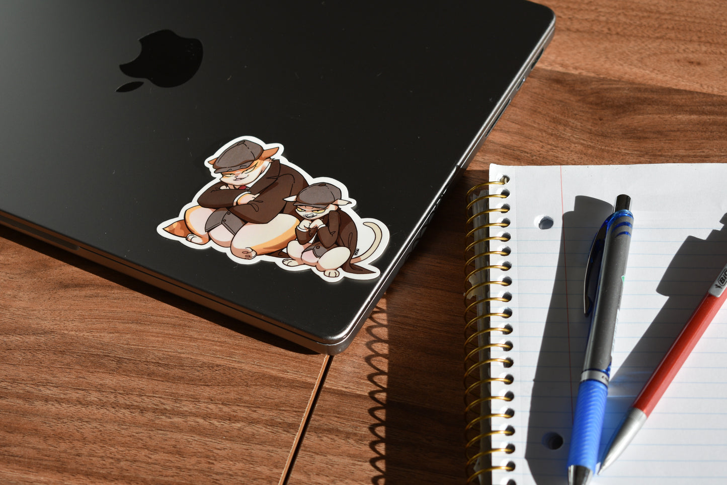 Kayden and Kartein Cat Gangster Sticker