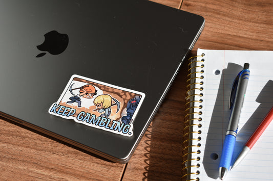 Solo Leveling Keep Gambling Sticker
